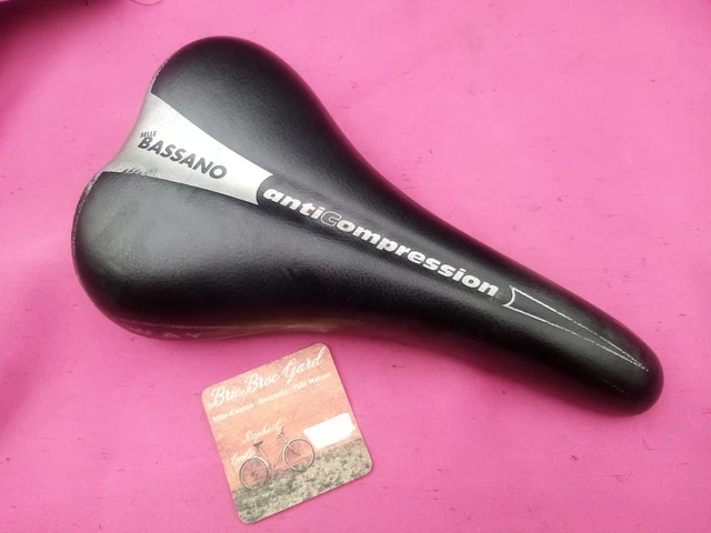 Sticker Vintage Selle Italia – Cuir Noir – Pour Vélo Course / Bici D’epoca (occasion)