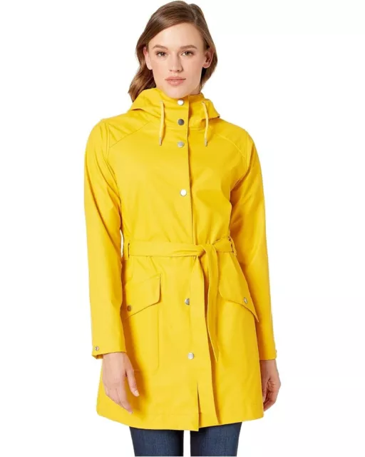 Helly Hansen Women's Yellow Kirkwall II Windproof Hooded Raincoat Size M