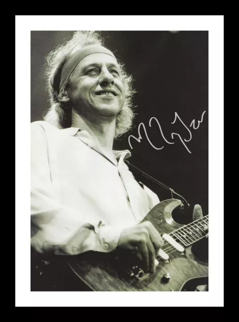 Mark Knopfler - Dire Straits Autographed Signed & Framed Photo Print