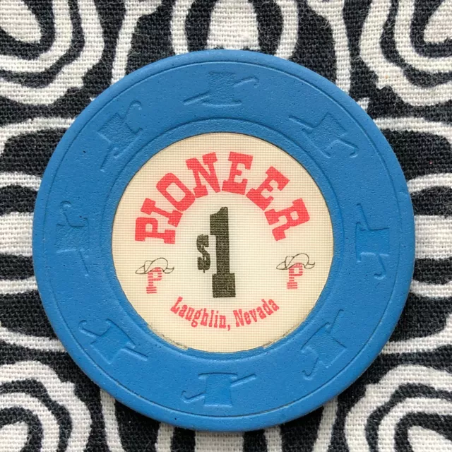 Pioneer $1 Laughlin, Nevada Gaming Poker Casino Chip