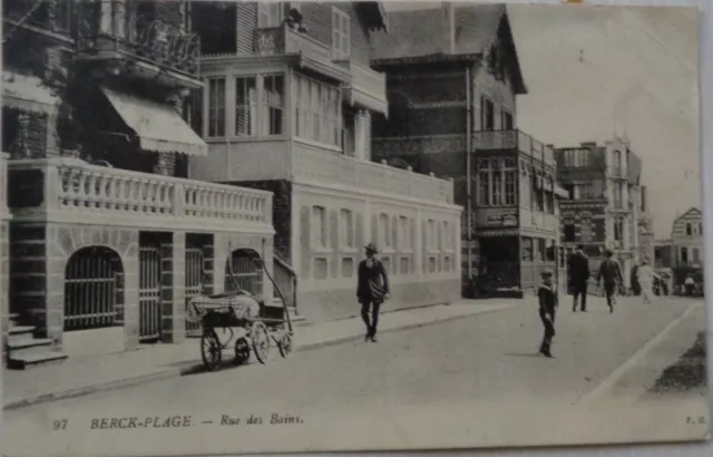 Berk Beach 62 CPA Rue Des Bath Good Condition 1912
