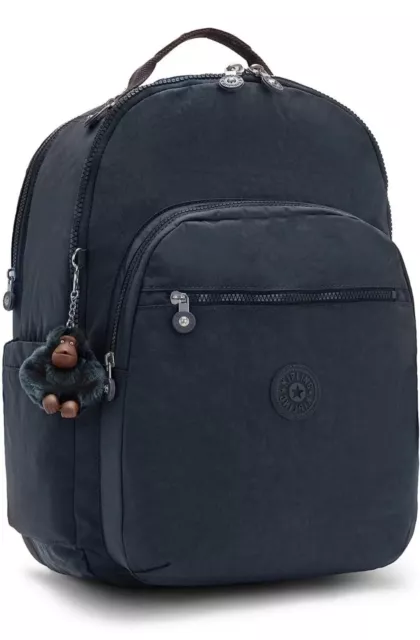 Kipling Seoul Large Printed 15" Laptop Backpack Blue Tonal