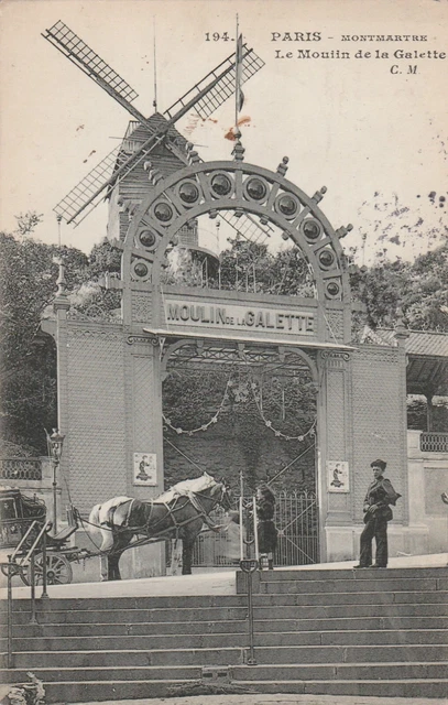 CPA 75 PARIS Montmartre Le Moulin de la Galette