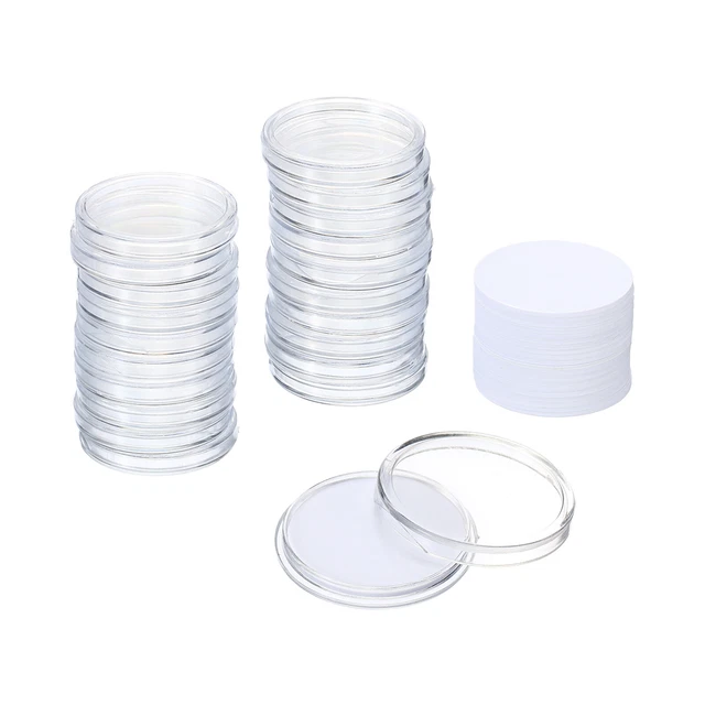 20Pcs 25mm/1" Dia NFC Tags w Box NTAG215 Coin Tag 504 Bytes Blank Chip Card Tag