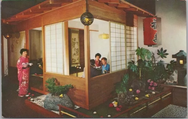 1950s SAN FRANCISCO, California Postcard "NIKKO SUKIYAKI RESTAURANT" Japanese