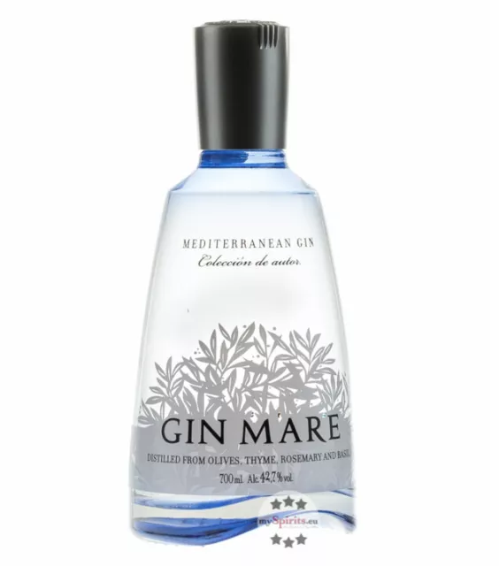 Gin Mare Mediterranean Gin / 42,7 % vol. / 0,7 Liter-Flasche