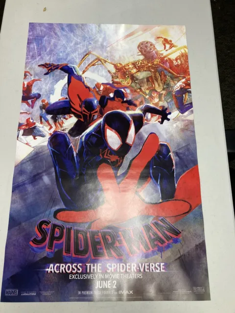 SPIDER-MAN ACROSS THE SPIDER-VERSE AMC EXCLUSIVE MOVIE POSTER 35x22 new 2023