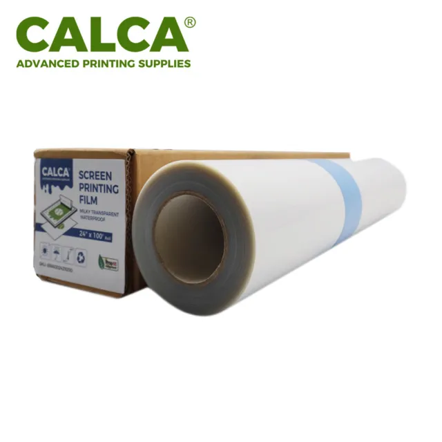 "Película de transparencia láctea impermeable por inyección de tinta CALCA 4 rollos/paquete de 24" x 100 pies ¡Stock de EE. UU.!