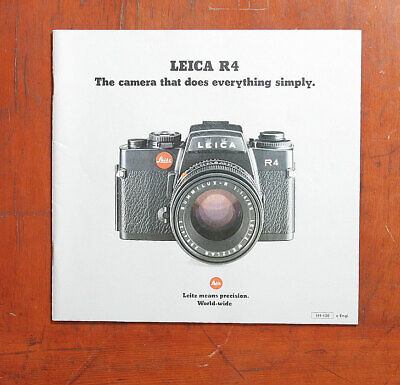 108669 Leica Leitz Leica R4 Vente Brochure 