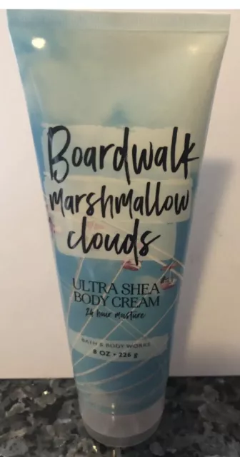 Crema Bath & Body Works BOARDWALK MARSHMALLOW CLOUDS 24 horas humedad ultra karité