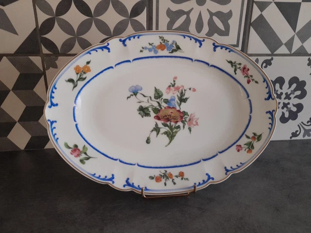 Charles Field Haviland Marjolaine-plat ovale-porcelaine limoges