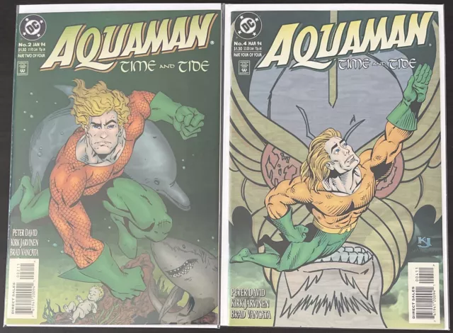 Aquaman: Time And Tide # 2 4 (1994) DC Comics Lot 2 Peter David Mini Series