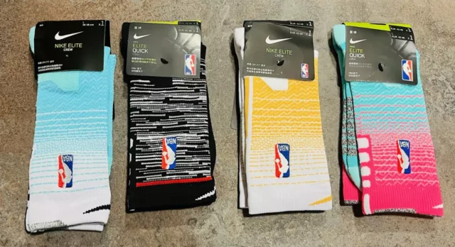 Nike Elite Crew NBA Socks Full-Length Sports Gym Socks Basketball Kobe Sliders