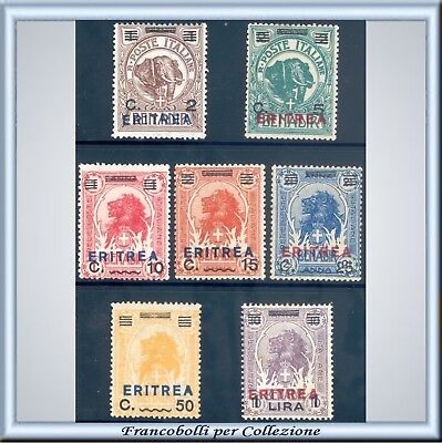 Colonie 1922 Eritrea Serie n 54/60 Nuovi Integri ** z 