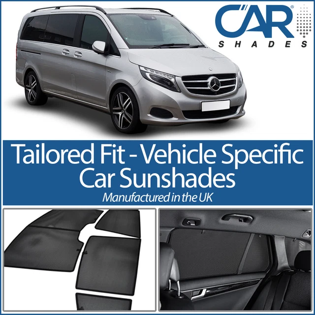 thumbnail interactive-video image 1 of Fuel Lagoon Deluxe Thermal Window Screens For Mercedes Vito Camper Van – 6pcs Silver Blinds W447 1 of 6