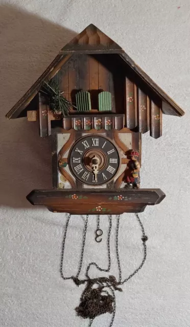 Cuckoo clock West Germany Black Forest vintage excellent condition