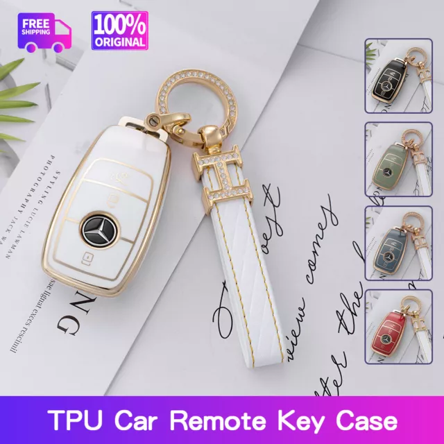 Car Key Fob Case Cover Smart For Mercedes Benz A C E S class E63 W213 W177 GLK