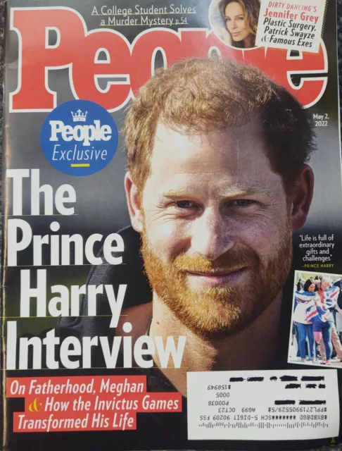 PEOPLE MAGAZINE May 2, 2022 PRINCE HARRY INTERVIEW Jennifer Grey Plastic Surgery