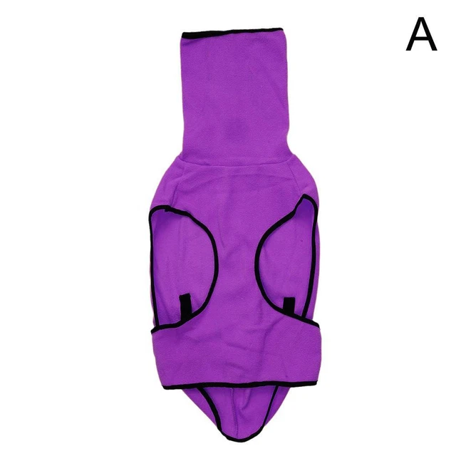 XL Purple Dog Bathrobe Towel Microfibre Bath Robe Pet Super Absorbent Coat Dr O5