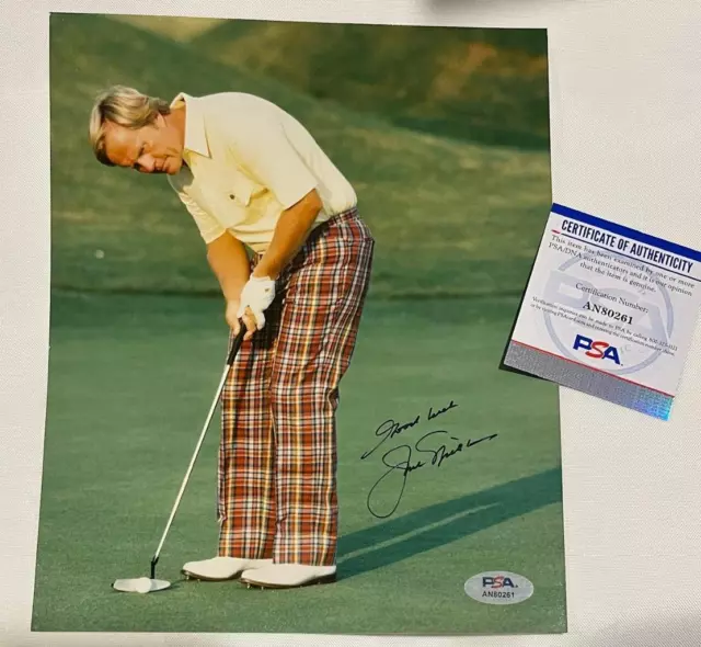 Jack Nicklaus - 6x Masters Champion - Signed / Autographed Photo - PSA/DNA