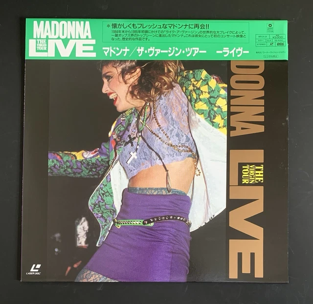 MADONNA THE VIRGIN Tour Live 1985 Japan Reissue Laser Disc Obi