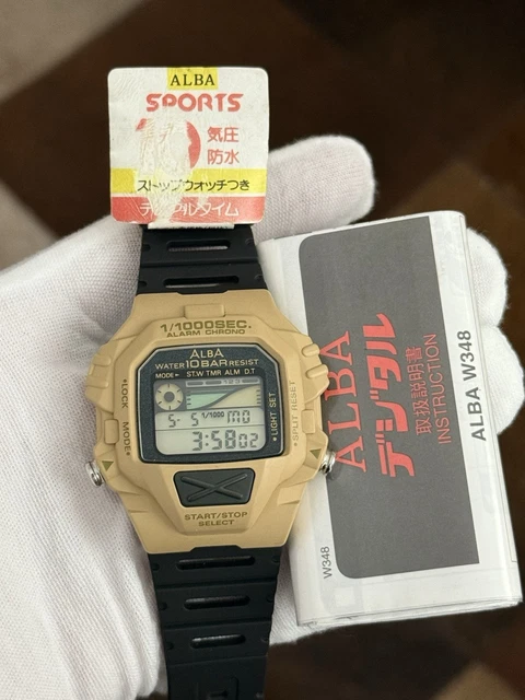 レア VINTAGE 90's ALBA SPORTS W348-4A00 時計 レア VINTAGE 90's ALBA SPORTS W348-4A00 時計