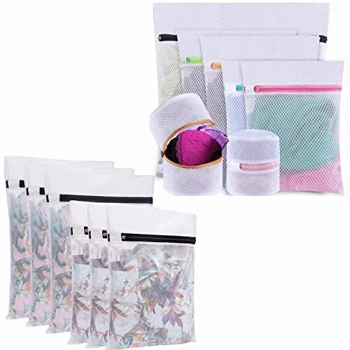 Set Of 13 Mesh Laundry Bags 6 Mesh Laundry Bags & Set Of 7 Mesh Laundry Bags For