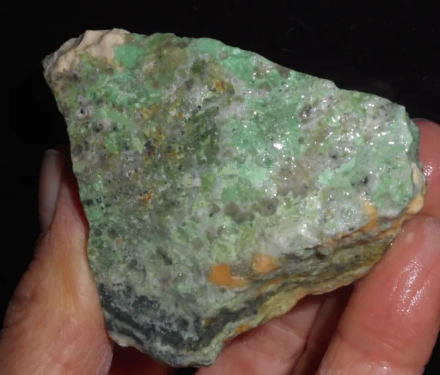Variscite Gem green rough specimen  molybdenite Mohave co Kingman az 2.9 oz