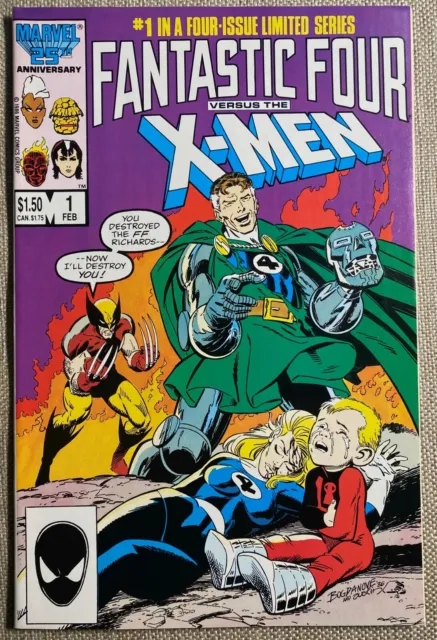 Fantastic Four Versus Vs. The X-Men #1, 2, 3 & 4 lot Marvel Comics 1986 NM/VF