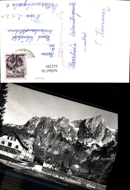612195,Foto Ak Alpenhotel Bodenbauer a. Fuße d. Hochschwab Sankt Ilgen