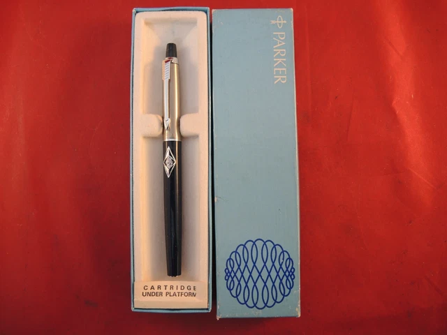 PARKER FELT TIP CARTRIDGE PEN - BOXED - 1960`s? - WELLSON / WILLSON MARKINGS?