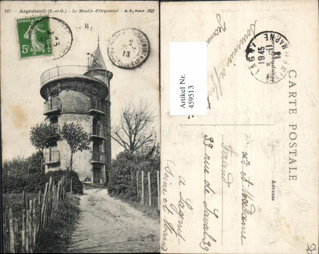 459513,Ile-de-France Val-Oise Argenteuil Le Moulin d Orgemont Turm