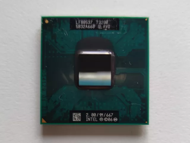 Intel Pentium Dual-Core T3200 CPU | 2 GHz | 1MB Cache | 667 MHz FSB | Socket P