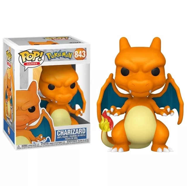 Funko Pop ! Games Pokemon (843) - Charizard Vinyl Figure 9Cm Charmeleon Evo