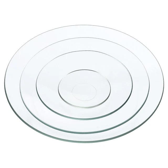 Watch Glass, 1 Pack Beaker Cover Smooth Edges Chamfered Arc for Lab, Transparent