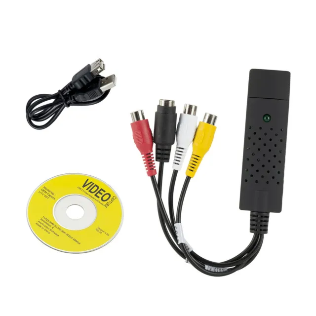 Video & Audio Capture Adapter SVCD/VCD With USB Extension Cable&Software CD