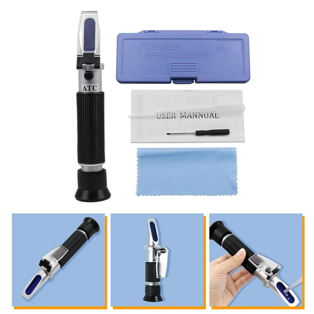 Medición de salinidad refractómetro portátil Black