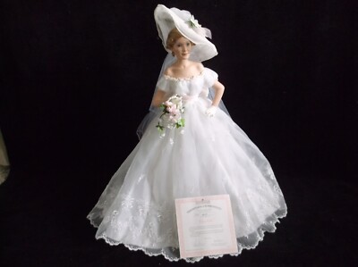 Ashton-Drake Brides of the South Collection "Charlotte" porcelain doll with COA