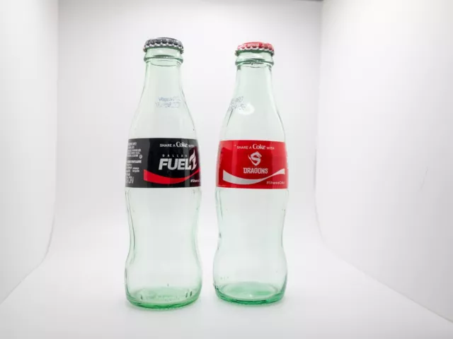Overwatch League Gaming Coca Cola Glass Bottles - Dallas Fuel Shanghai Dragons