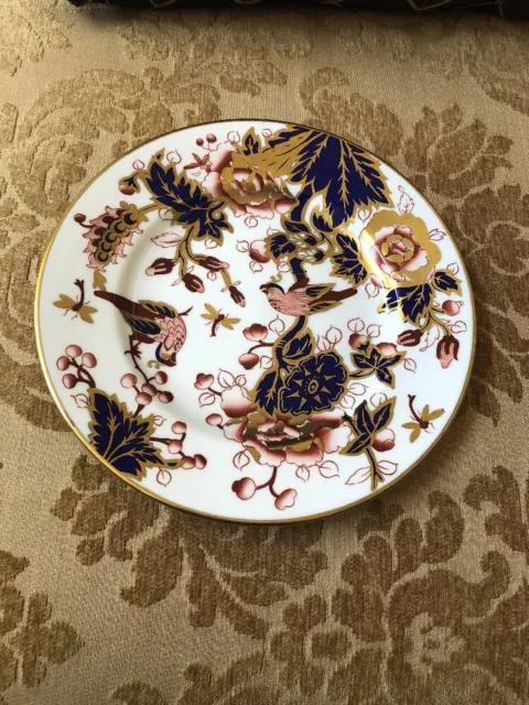 COALPORT HONG KONG 7708 SALAD PLATE Bone china Crown Backstamp BIRDS MINT!