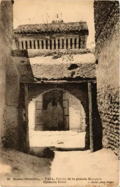 CPA AK Geiser 95 Maroc Oriental TAZA Entrée de la grande Mosquée MAROC (757760)