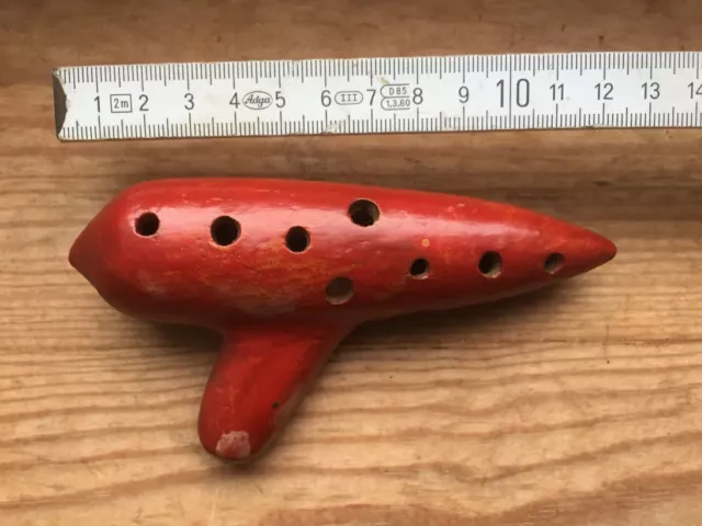 antik 11 Loch ocarina gefäß flöte italy keramik musik instrument ceramic flauto