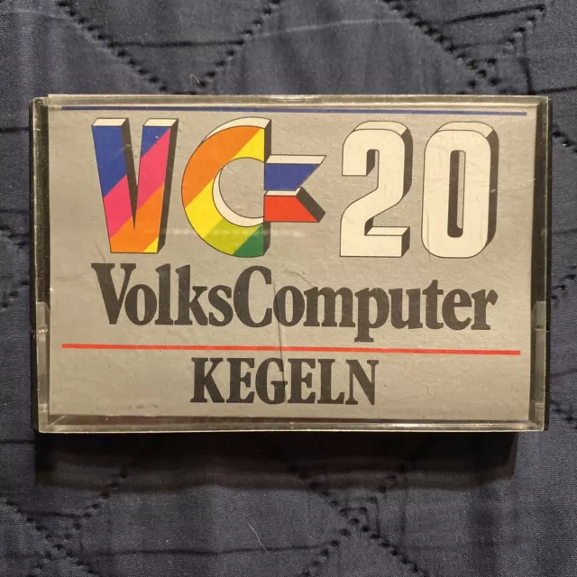 Kegeln Cassette In Case Commodore Vic-20 Volks Computer