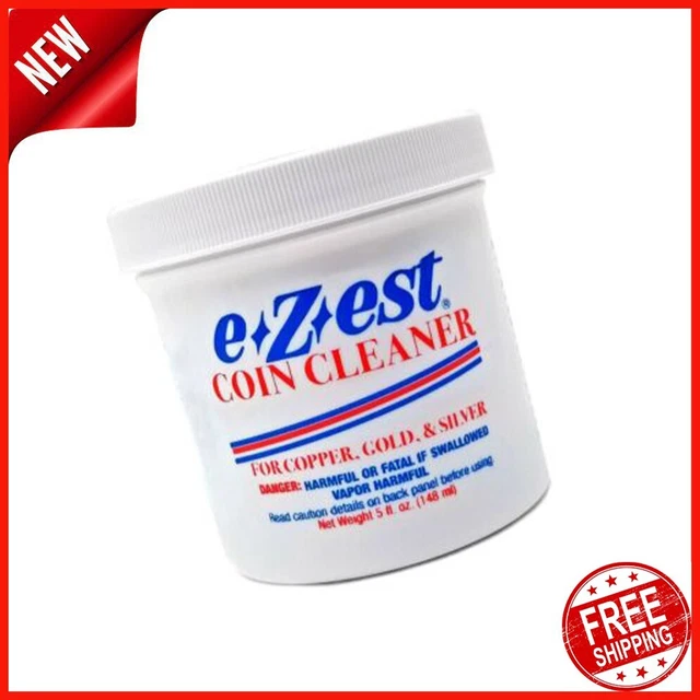 e-Z-est eZest Easy Coin Cleaner Copper Gold Silver Jewelry - 5 Ounce Jar