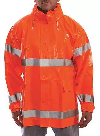 TINGLEY J53129 FLAME Resistant Rain Jacket,Orange,XL 9WU90 $78.89 ...