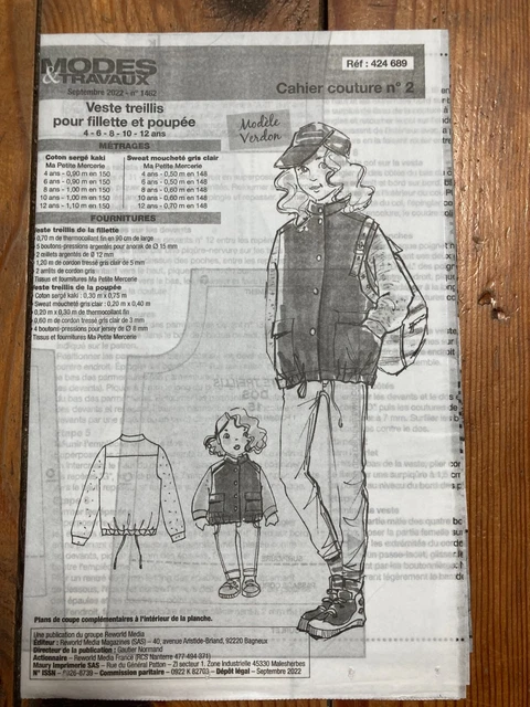 Patron De Couture Vintage Modes Et Travaux N°3222 - Pour Passionnés De Création Textile