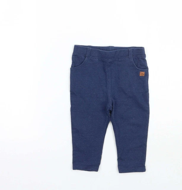 Jeans Capri blu John Lewis 100% cotone taglia 9-12 mesi