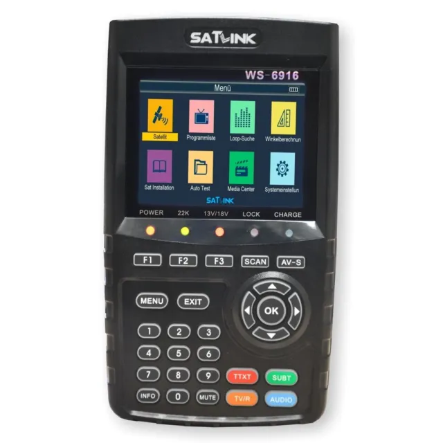 Satlink Digitales SAT Messgerät WS 6916 für DVB-S/S2 HDTV - Unicable tauglich