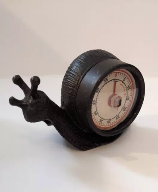 TEMPORIZADOR de cocina de caracoles ¿hierro fundido analógico de metal? Reloj de cuenta regresiva de cocina DEFECTUOSO