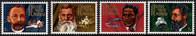 1972 PNG PAPUA New Guinea Early Missionaries Set Of 4 Mint Never Hinged ...